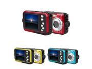 Chunzao HD 1080P 24MP Double Screen 16x Zoom Underwater Digital Video Camcorder Camera Red