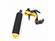 Boblov Floating Bobber handle with Pistol Trigger and Phone Clip Gadgets Set for GoPro Hero3 Hero4 Yellow