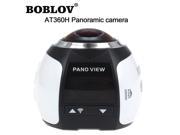 Boblov 360 Camera 4k Wifi Mini Panoramic Camera 2448*2448 16M Ultra HD Panorama 360 Degree Video Panoramic Cameras 3D VR Camera White
