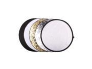 Boblov Godox 5 in 1 110cm 43 Translucent Silver Gold White and Black Collapsible Round Multi Disc Light Reflector for Studio or any Photography Situation