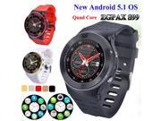 Chunzao ZGPAX S99 Android V5.1 Quad Core 1.3 Inch MTK6580M Smart Watch Phone Support GPS WCDMA GSM Sim card With 5.0MP Camera Bluetooth Sync With All Android C