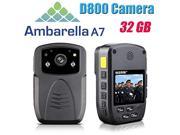 Chunzao Eyoyo Full HD 1080P D800 Top Ambarella A7 IR Night Vision Police Camera Person POV View Wearable Body Worn Camera Recorder DVR