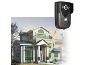 Chunzao Ennio Wired Color 7 LCD Display Video Door Phone Doorbell Intercom with IR Night Vision Black
