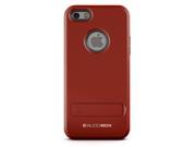 iPhone 5s Case BUDDIBOX [Shield] Slim Dual Layer Protective Case with Kickstand for Apple iPhone 5 5s SE Red