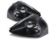 Mitsubishi Eclipse JDM Black Replacement Headlights Driver Passenger Head Lamps Pair