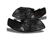 Ford Mustang OE Replacement Smoke Headlights Driver Passenger Head Lamps