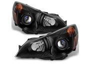Subaru Legacy Outback Black Headlights Head Lamps Driver Left Passenger Right Side Replacement