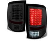 DODGE RAM 1500 2500 3500 Smoked LED Tail Lights Brake Lamps Left Right Side Replacement Pair