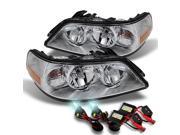 Lincoln Town Car Chrome Clear Halogen Type Headlights Replacement Slim Ballast 8000k White Blue HID