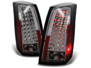 Cadillac CTS Smoked LED Tail Lights Brake Lamps Driver Left Passenger Right Side Replacement Pair