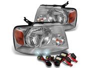 Ford F150 Lincoln Mark LT OE Replacement Headlights+6000K White Slim Ballast HID Xenon Conversion Ford F150 Lincoln Mark LT OE Replacement Headlights+6000K White Slim Ballast HID Xenon Conversion