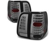 Lincoln Navigator SUV Smoked LED Tail Lights Repalcement Driver Left Passenger Right Side Pair Set