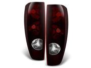 Chevy Colorado GMC Canyon Truck Dark Red Tail Lights Driver Left Passenger Right Replacement