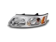 Saturn Ion 4 Door Sedan Clear Driver Left Side Front Headlight Head Lamp Front Light Replacement