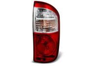 Toyota Tundra 4 Door Double Cab Pickup Truck Red Clear Tail Light Passenger Right Side Replacement