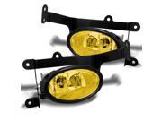 Honda Civic Coupe Bumper Driving Yellow Fog Lights Driver Passenger Lamps with Switch Bulbs