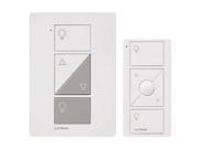 Lutron P PKG1P WH Caseta Wireless 300 Watts 100 Watts Plug In Lamp Dimmer with Pico Remote Control Plug in Lamp Kit