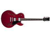 Dean Guitars COLT TRD Colt Semi Hollow Body w Piezo Trans Red