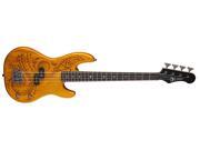 Luna Guitars TAT 30 Tattoo Electric Bass 30 Inch Scale Luna Guitars TAT 30 Tattoo Electric Bass 30 Inch Scale