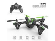 Hubsan X4 H107C 4 Channel 2.4GHz 6 Axis Gyro RC Quadcopter with 480P Camera Mode 2 RTF green black