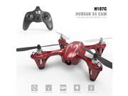 Hubsan X4 H107C 4 Channel 2.4GHz 6 Axis Gyro RC Quadcopter with 480P Camera Mode 2 RTF silver red
