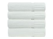 Luxury Hotel And Spa Towel 100% Genuine Turkish Cotton Bath Towels White Piano Set of 4
