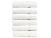 Luxury Hotel And Spa Towel 100% Genuine Turkish Cotton Hand Towels White Piano Set of 6
