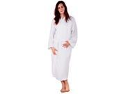 100% Turkish Cotton Adult Waffle Kimono Robe White Adult XXLarge