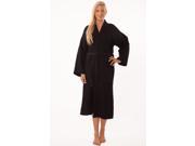 Adult Waffle Kimono Robe Black Adult Small Medium