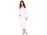 100% Turkish Cotton Adult Terry Kimono Robe White Adult One Size