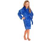 100% Turkish Cotton Kids Hooded Terry Velour Robe Royal Blue Kids Age 3 6 Small Medium
