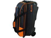Elite Basic Triple Roller Orange Bowling Bag