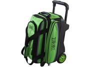 Tenth Frame Deluxe Double Roller Lime Bowling Bag