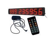 GODRELISH Semi outdoor 5 days hours minutes seconds countdown multifunctional clock flipping large led sport timer