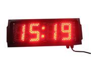 Godrelish Red 5 Race Timing Clock Countdown up Timer 12 24 HRS MINTS LED Clock