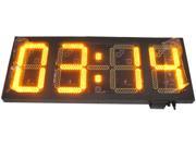 Godrelish Big Time Clocks Huge 12 LED Digits Outdoor Clock Yellow temperature