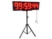 GODRELISH Double Sided LED Race Timing Clock Door Open Mantainence Design IP64 GODRELISH Cabinet 8 High Character Format Running Events Timing Clock with Trip