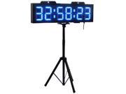 GODRELISH 8 6 Digits Double Sided LED Race Timing Clock Support HRS MINTS SECDS Countdown up Function RF Remote Control Outdoor Friendly