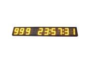 GODRELISH 5 9 Digits Yellow Color LED Days Countdown Clock with HRS MINTS SECONDS TIMING IR REMOTE CONTROL