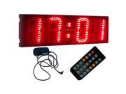 GODRELISH 6 inch. 4 Digits Semi Outdoor LED Digital Clock Red