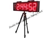 GODRELISH 8 High Character LED Race Timing Clock Double Sided with Tripod 99 Hours Display Clock Countdown up Function