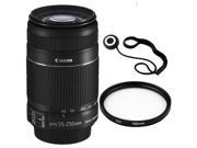 Canon EF S 55 250mm f 4 5.6 IS II SLR Camera Lens UV filter and Cap Holder
