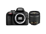 Nikon D3400 24MP Digital SLR Camera with Nikon 18 55mm f 3.5 5.6G VR AF P Lens International Version