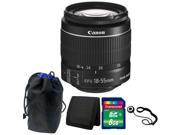 Canon EF S 18 55mm f 3.5 5.6 IS II Lens 8GB Accessory Kit for Canon T5 and T6