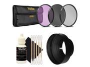 Viviar 58mm 3pc Filter Kit UV CPL FDL with 58mm Top Accessories