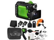 Olympus TG Tracker Action Camera with 24GB Top Accessories Green