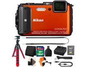 Nikon COOLPIX AW130 1080p HD Waterproof Digital Camera 8GB Deluxe Accessory Kit International Version