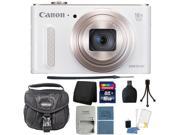 Canon PowerShot SX610 HS 20.2MP Digital Camera White Top Accessory Bundle