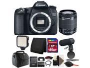 Canon EOS 70D 20.2MP D SLR Camera with 18 55mm Lens 64GB Essential Video Kit