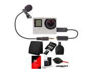Bower Xtreme Action Series Lavaliere Microphone 16GB Kit for GoPro HERO 4 3 3